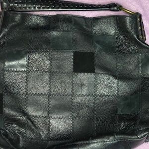 Black Leather Hobo